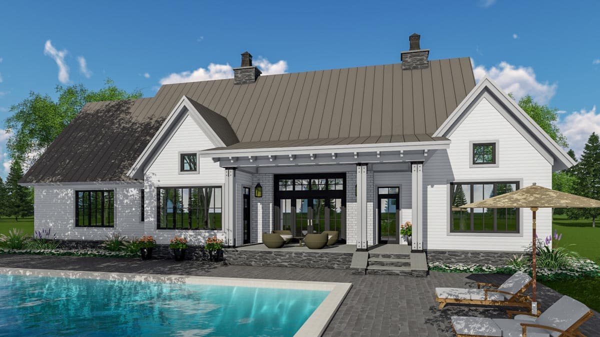 Plan 14663RK: Modern Farmhouse Plan with 3-Beds Down and Bonus Over Garage - 2125 Sq Ft - Image #56 - Country, Farmhouse, Modern Farmhouse, New American