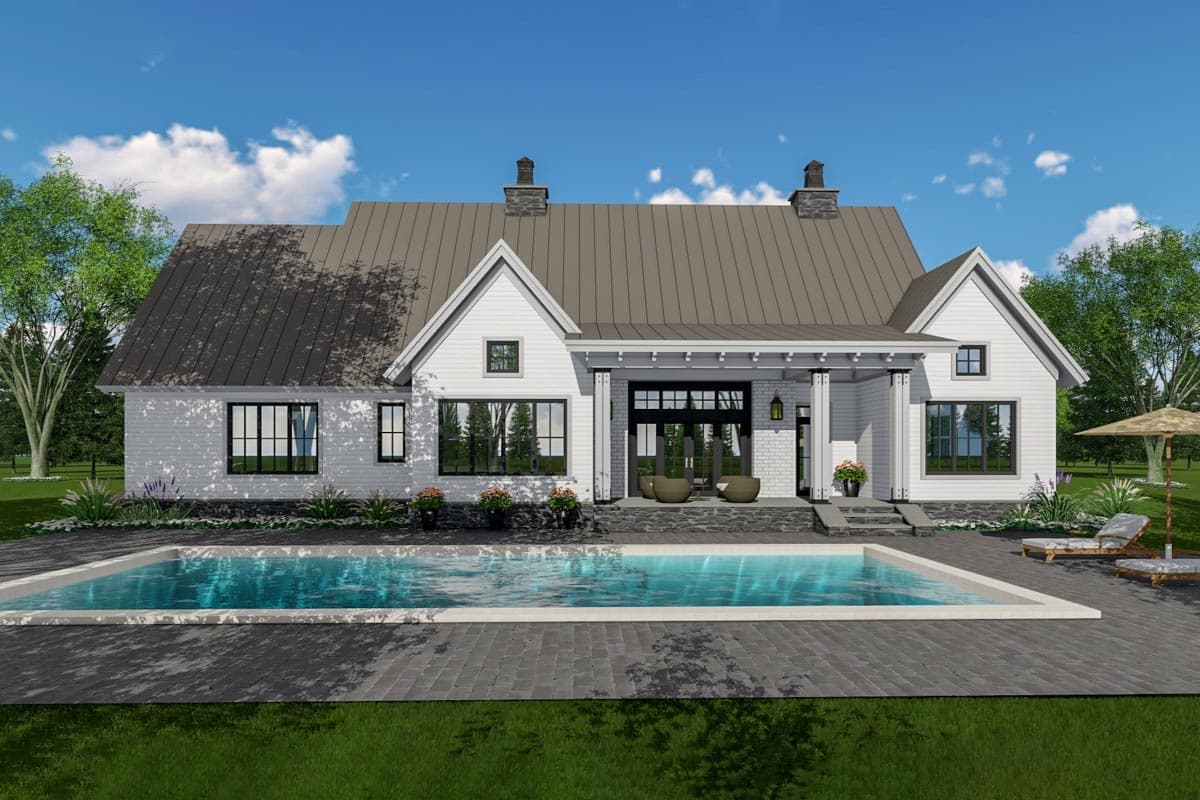 Plan 14663RK: Modern Farmhouse Plan with 3-Beds Down and Bonus Over Garage - 2125 Sq Ft - Image #55 - Country, Farmhouse, Modern Farmhouse, New American