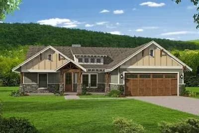 Detailed Craftsman with Split Bedroom Layout