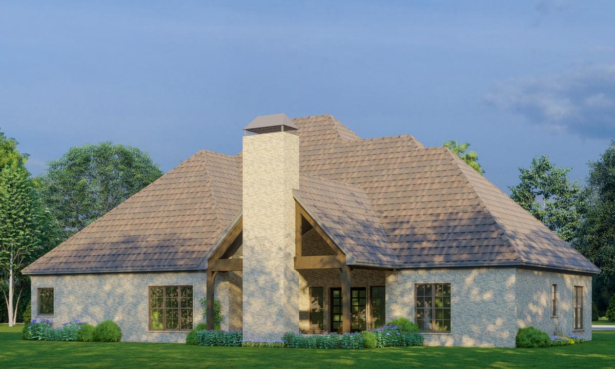 Plan 70577MK: 4-Bed House Plan with Vaulted Great Room and Bonus Over Garage - 2556 Sq Ft - Image #4 - Craftsman, Traditional