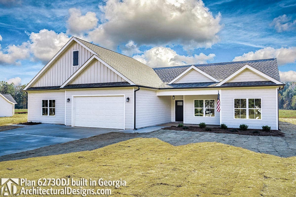 build gallery item - House Plan 62730DJ comes to life in Georgia