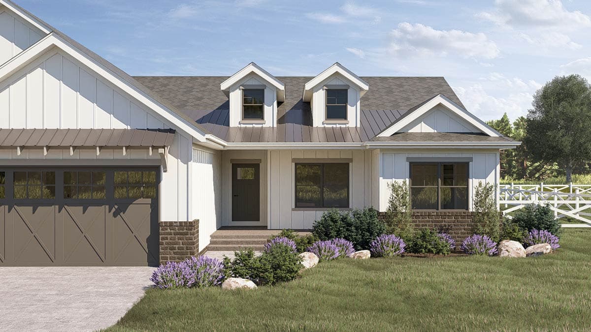 Plan 62730DJ: One-Story Modern Farmhouse Plan with Vaulted Great Room - 1906 Sq Ft - Image #11 - Country, Farmhouse