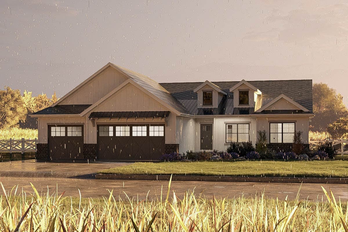 Plan 62730DJ: One-Story Modern Farmhouse Plan with Vaulted Great Room - 1906 Sq Ft - Image #15 - Country, Farmhouse