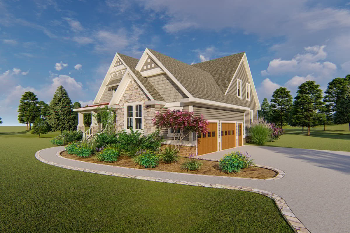 Plan 500034VV: "Upstairs For The Kids" III - 2493 Sq Ft - Image #4 - Country, Craftsman, Southern, Traditional
