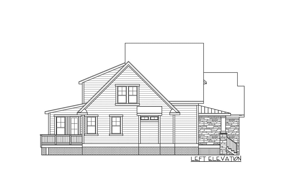 Plan 500034VV: "Upstairs For The Kids" III - 2493 Sq Ft - Image #8 - Country, Craftsman, Southern, Traditional