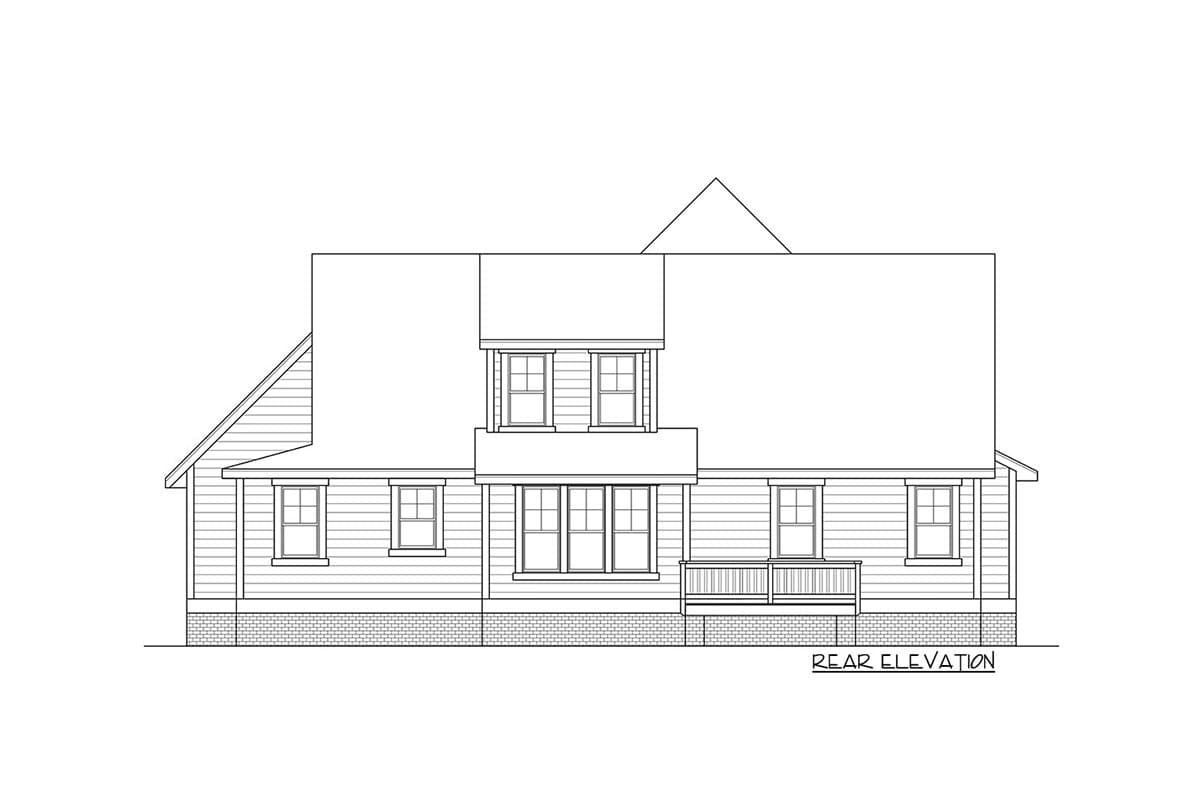 Plan 500034VV: "Upstairs For The Kids" III - 2493 Sq Ft - Image #7 - Country, Craftsman, Southern, Traditional
