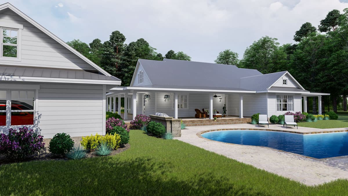 Plan 16901WG: Modern Farmhouse Plan with Wraparound Porch and Bonus Room - Image #7 - Country, Farmhouse, Modern Farmhouse, Southern
