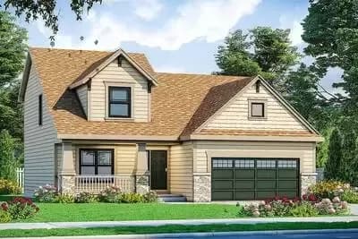 Four Bedroom Two-Story Craftsman House Plan - 1480 Sq Ft