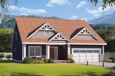 Craftsman with Optional Loft and Flex Room