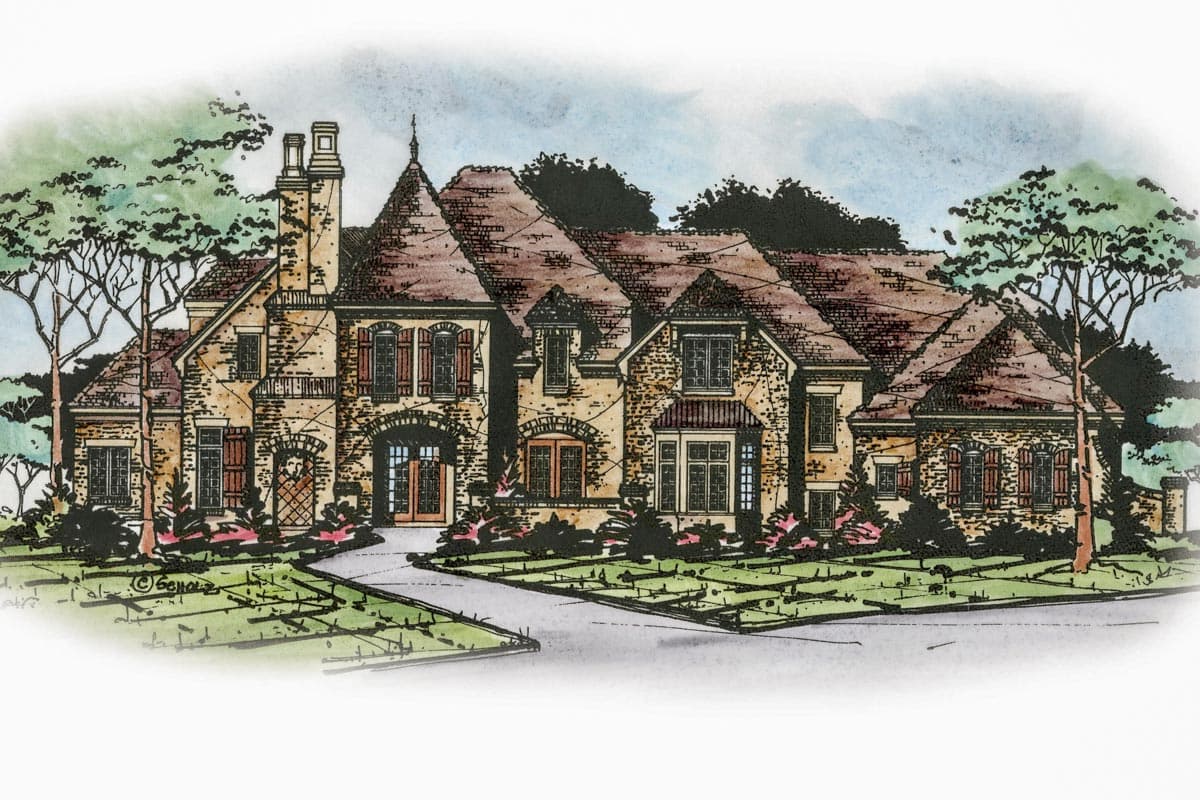 Plan 42522DB: A Castle of Your Own - Image #9 - European, French Country