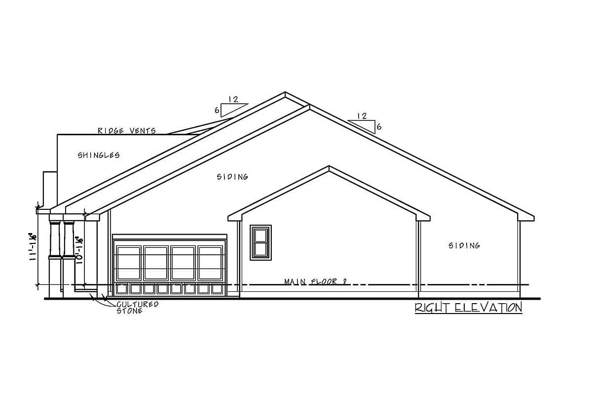 Plan 42523DB: 3-Bed House Plan with Privacy Built In - Image #4 - Craftsman