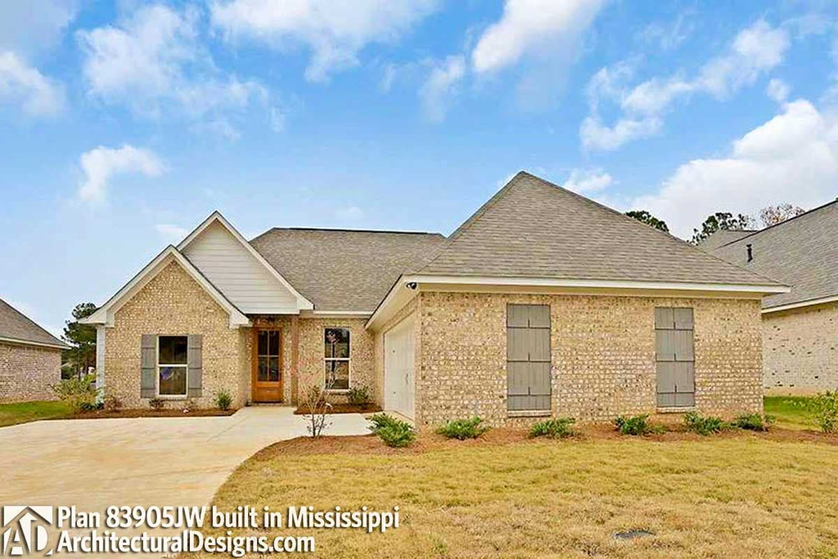 build gallery item - House Plan 83905JW built in Mississippi