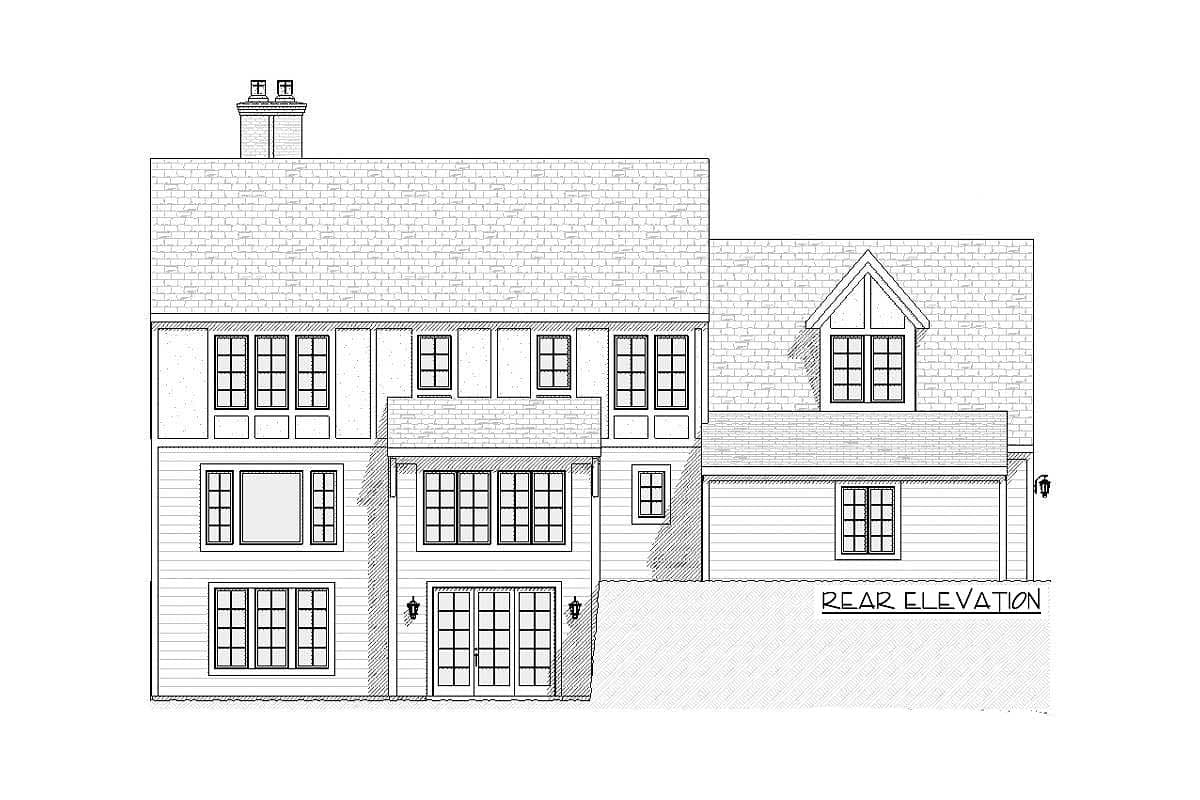 Plan 970060VC: Splendid Tudor House Plan - Image #4 - European, Traditional, Tudor