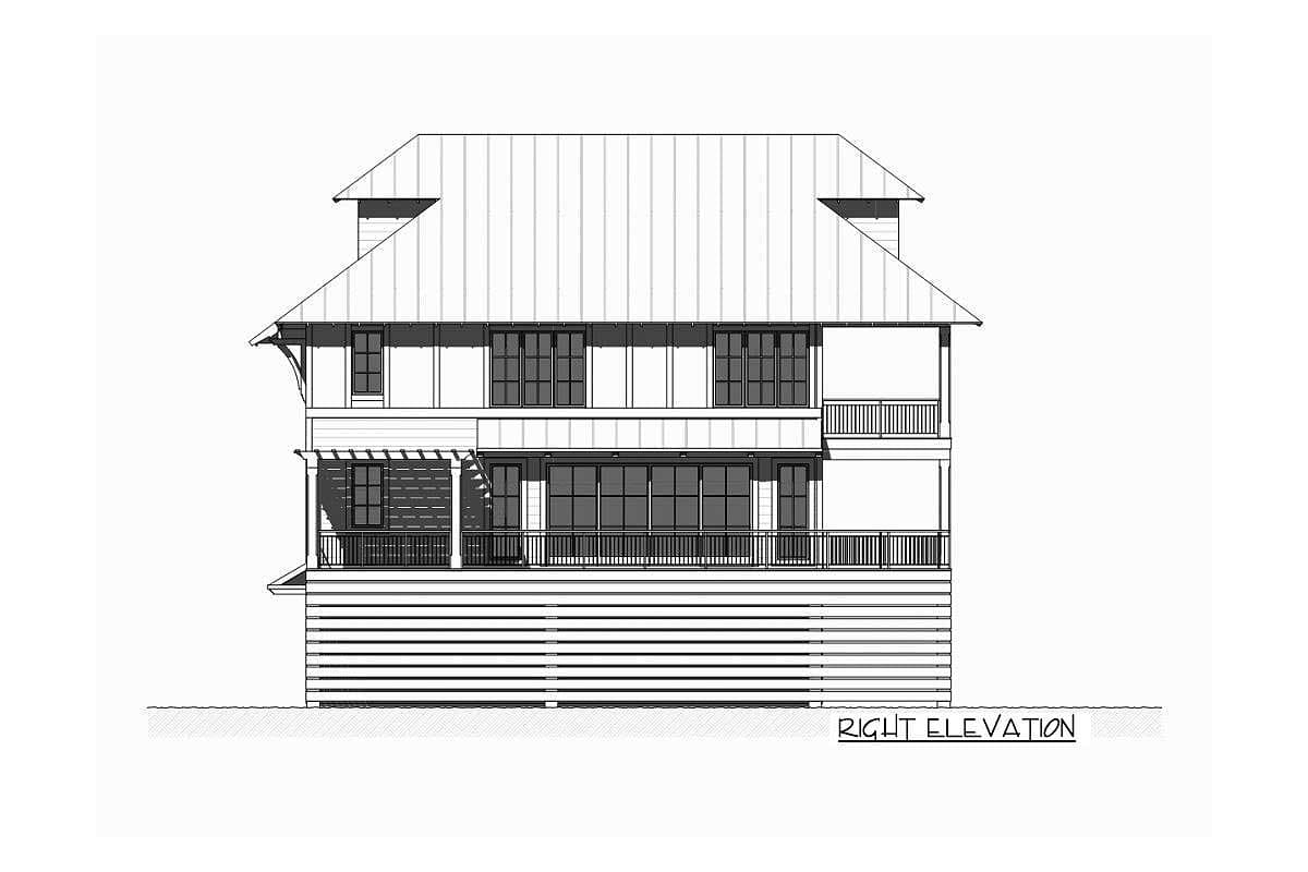 Plan 970061VC: Fabulous Beach House with Bunk Room and Pool Deck - Image #5 - Beach, Coastal, Vacation