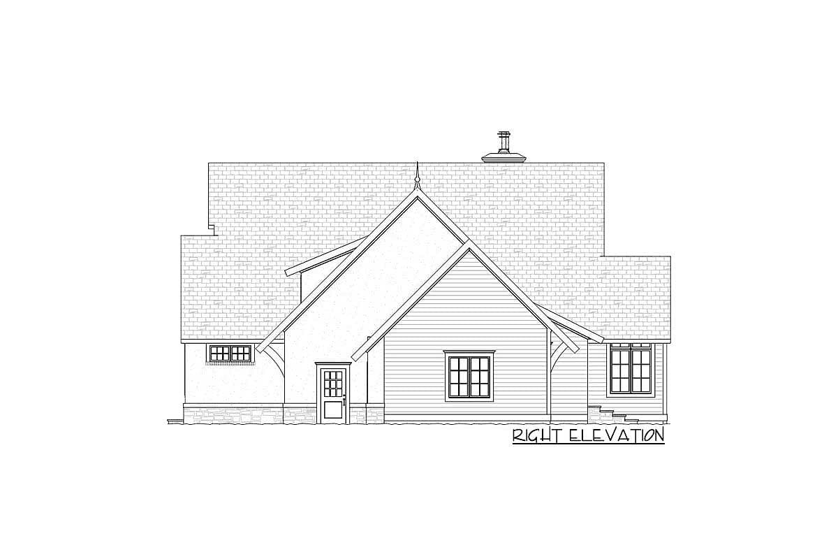 Plan 970065VC: Cottage with Vaulted Ceilings in the Home Office - Image #5 - Cottage