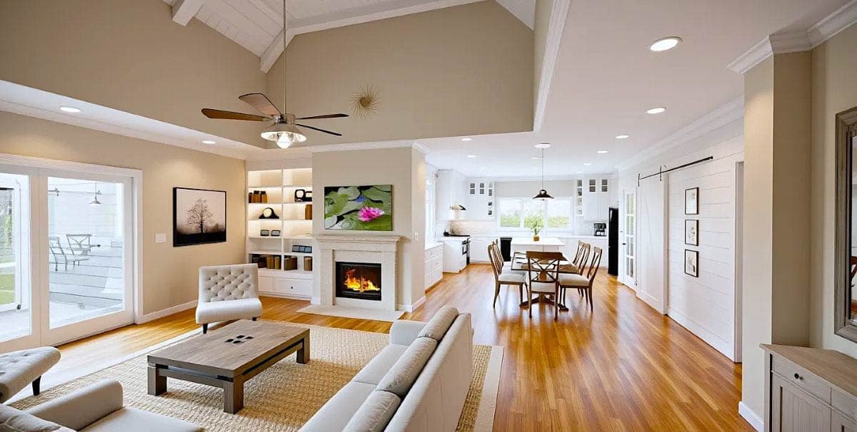 Plan 28924JJ: Modern Farmhouse with Semi-Attached Garage - Image #8 - Cottage, Country, Farmhouse, Modern Farmhouse, New American, Ranch