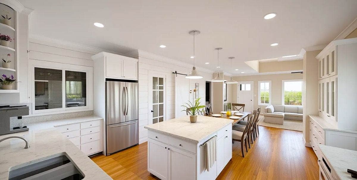 Plan 28924JJ: Modern Farmhouse with Semi-Attached Garage - Image #9 - Cottage, Country, Farmhouse, Modern Farmhouse, New American, Ranch