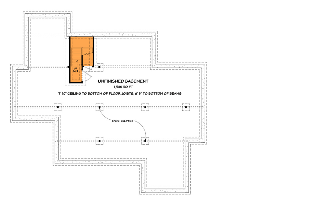 Plan 28924JJ: Modern Farmhouse with Semi-Attached Garage - Floor Plan - Optional Basement - Cottage, Country, Farmhouse, Modern Farmhouse, New American, Ranch