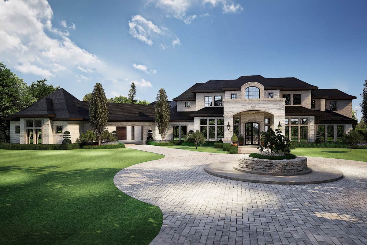 Plan 36548TX: Grand Hill Country House Plan - Image #36 - European