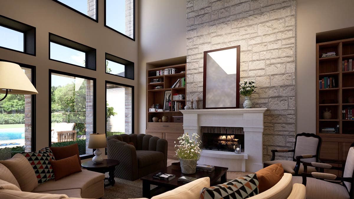 Plan 36548TX: Grand Hill Country House Plan - Image #42 - European