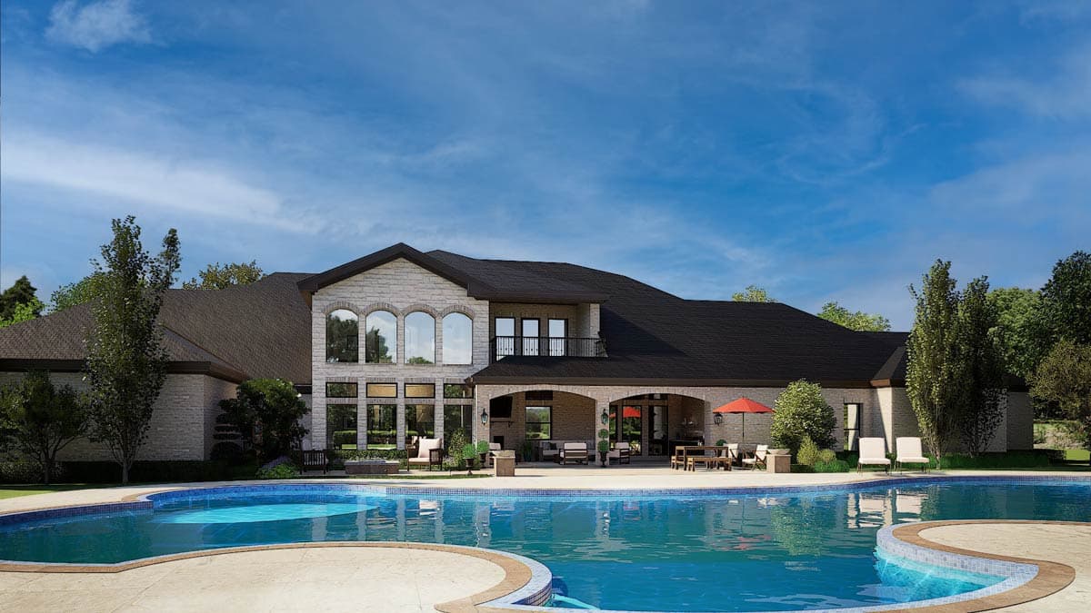 Plan 36548TX: Grand Hill Country House Plan - Image #43 - European