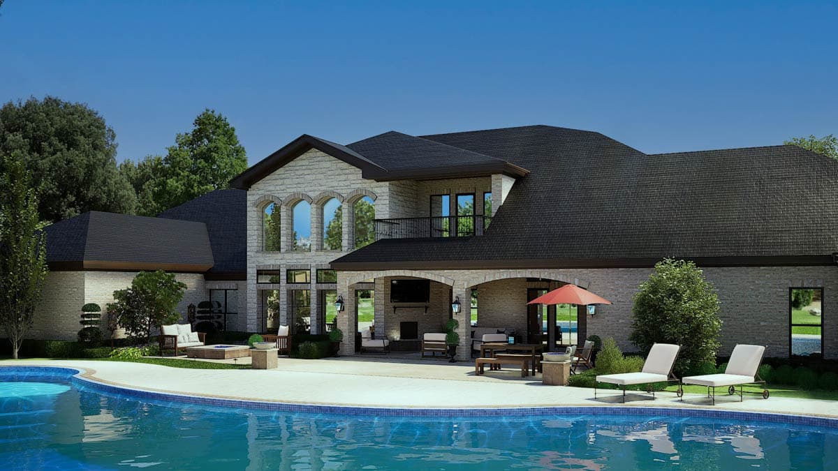 Plan 36548TX: Grand Hill Country House Plan - Image #44 - European