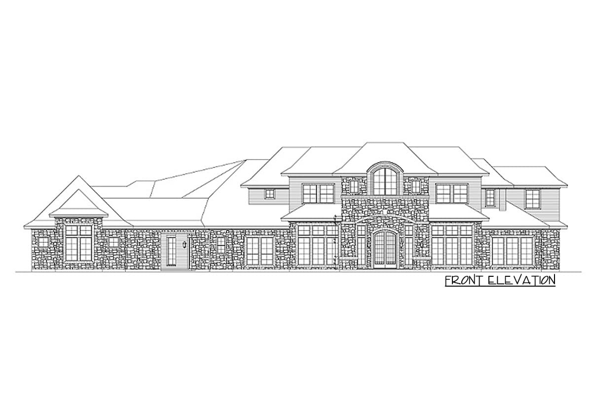 Plan 36548TX: Grand Hill Country House Plan - Image #46 - European