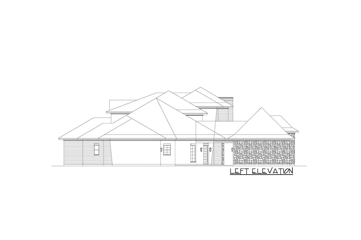 Plan 36548TX: Grand Hill Country House Plan - Image #47 - European