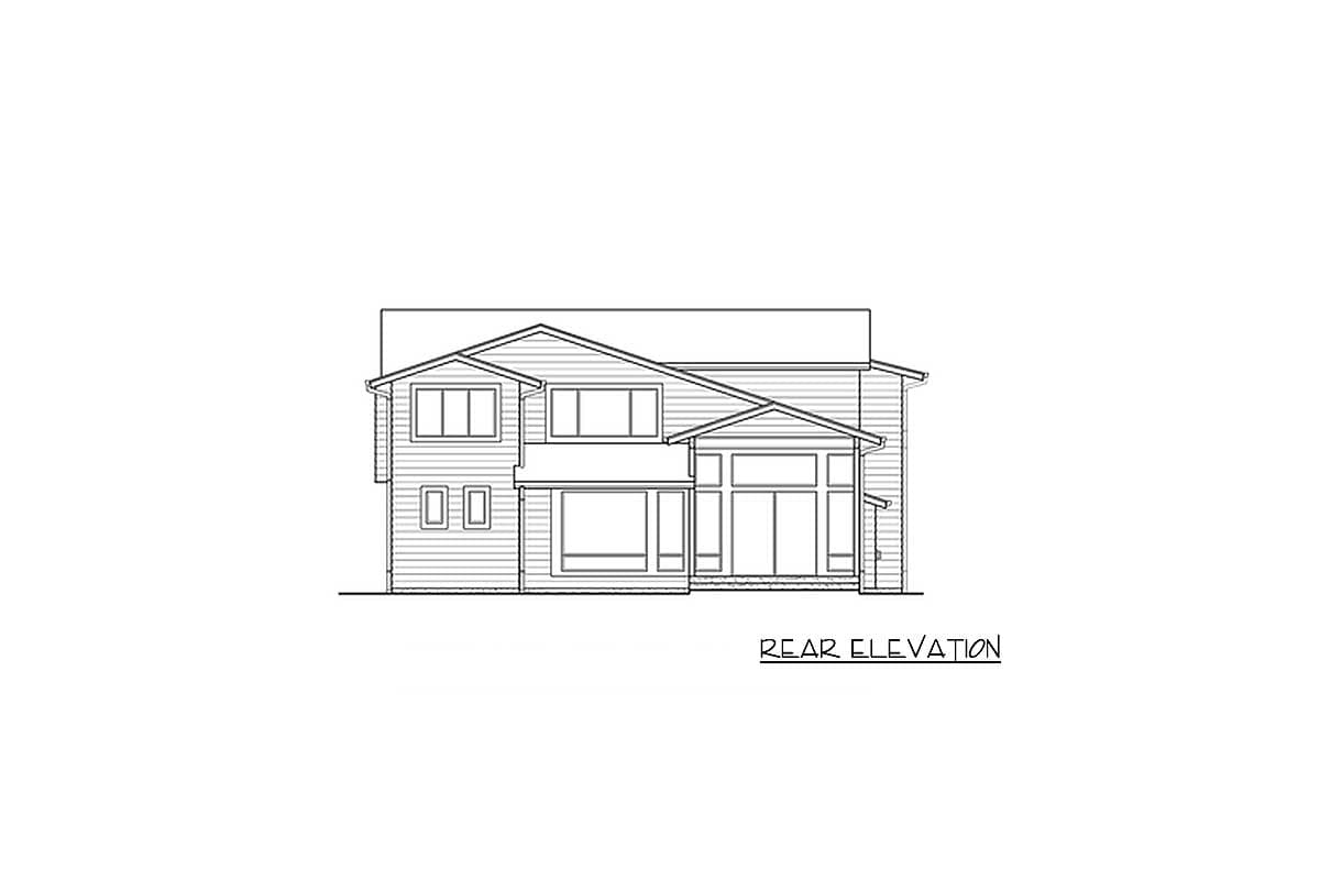 Plan 23763JD: Contemporary House Plan with Outdoor Living Room - Image #31 - Contemporary, Modern, Northwest