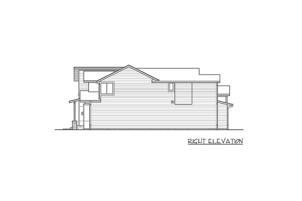 Plan 23763JD: Contemporary House Plan with Outdoor Living Room - Image #32 - Contemporary, Modern, Northwest