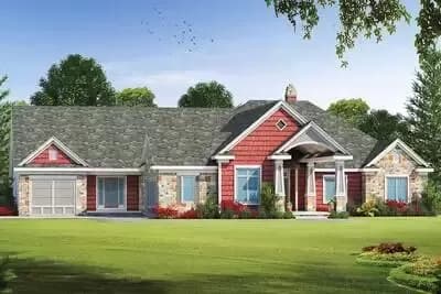 Multi-Generational Ranch Home Plan