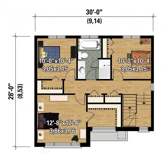 Plan 80908PM: Open Layout Prairie Style House Plan - Floor Plan - 2nd Floor - Northwest, Prairie