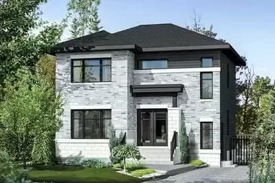 Open Layout Prairie Style House Plan
