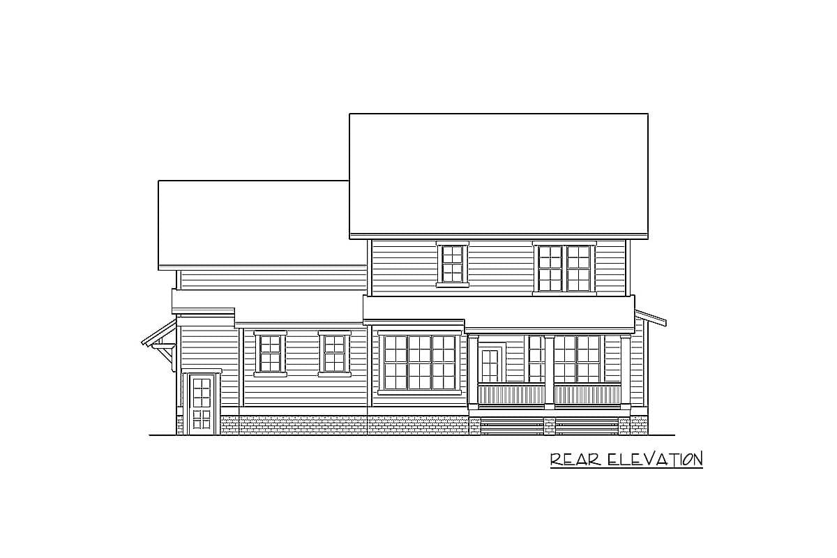 Plan 500035VV: 4-Bed Craftsman Home Plan with Beds Upstairs and 3-Car Garage - Image #8 - Craftsman, New American, Northwest
