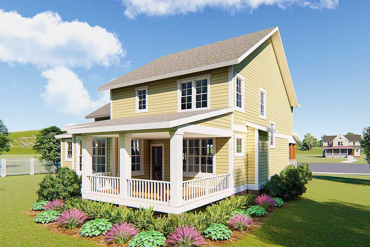 Plan 500035VV: 4-Bed Craftsman Home Plan with Beds Upstairs and 3-Car Garage - Image #5 - Craftsman, New American, Northwest