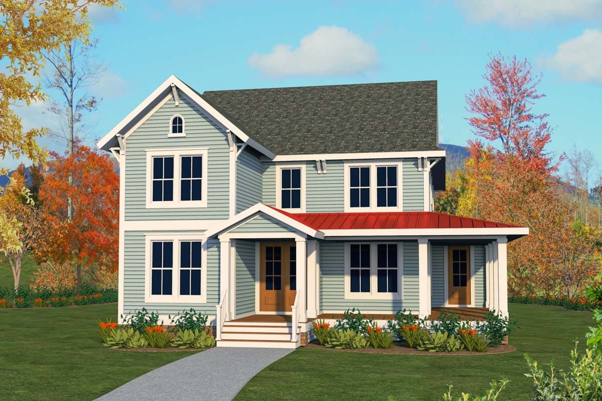 Plan 500041VV: Master Up 4-Bed Farmhouse Plan - Image #9 - Cottage, Country, Farmhouse, Modern Farmhouse, Traditional