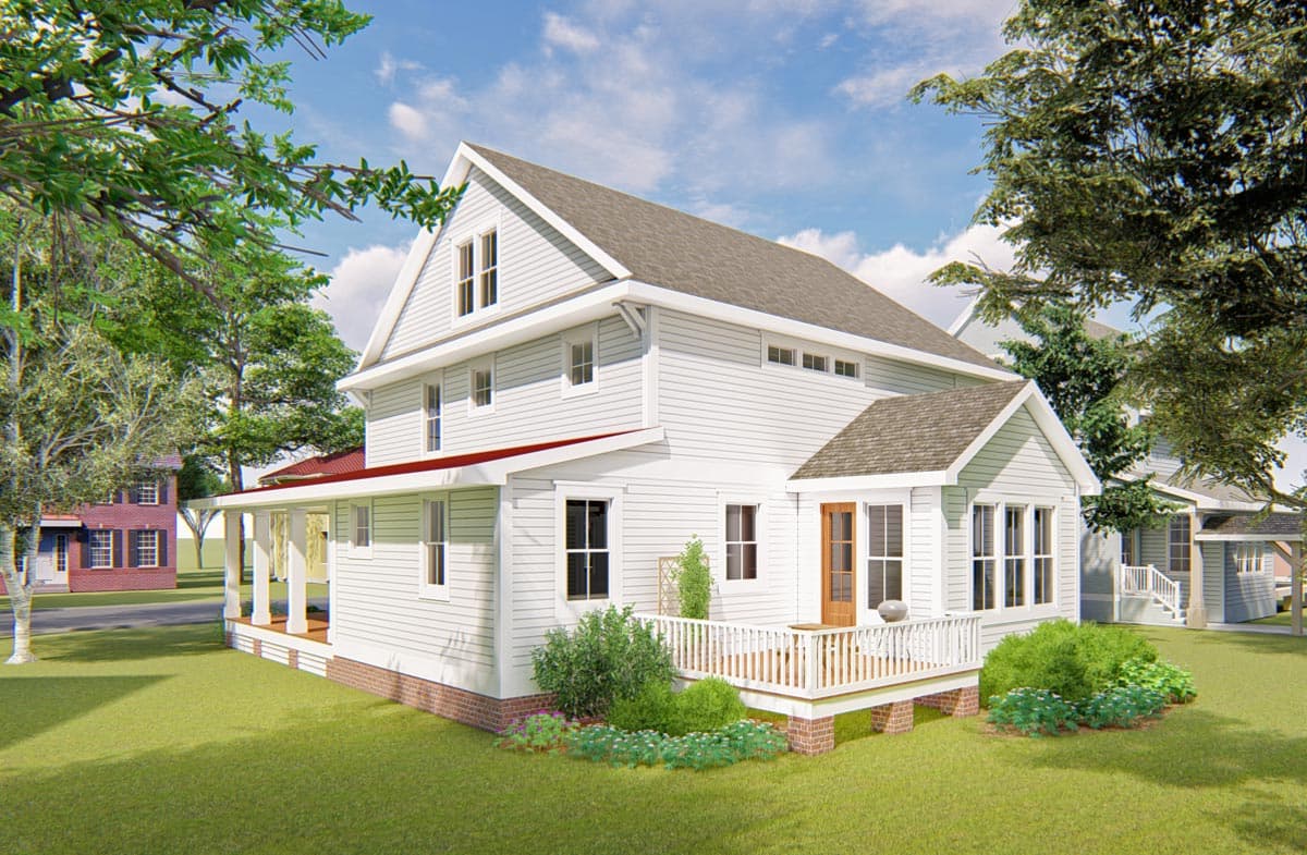 Plan 500041VV: Master Up 4-Bed Farmhouse Plan - Image #5 - Cottage, Country, Farmhouse, Modern Farmhouse, Traditional