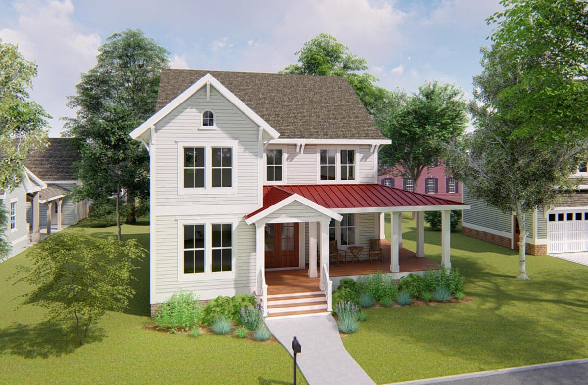 Plan 500041VV: Master Up 4-Bed Farmhouse Plan - Image #7 - Cottage, Country, Farmhouse, Modern Farmhouse, Traditional