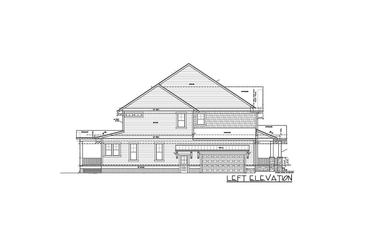 Plan 500040VV: Exciting Craftsman with Flex Room and Attic Expansion - 3732 Sq Ft - Image #9 - Country, Craftsman, New American, Northwest