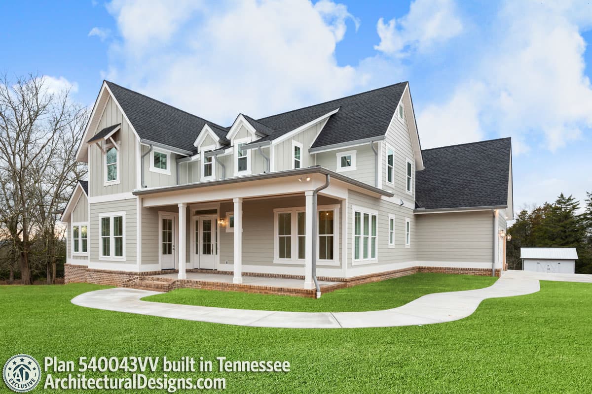 build gallery item - Exclusive House Plan 500043VV comes to life in Tennessee