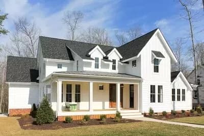 Classic and Stylish Farmhouse Plan with Large Rear Porch - 3439 Sq Ft