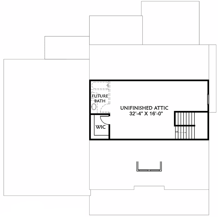 Plan 500048VV: 4-Bed Craftsman with Attic Expansion Possibilities - 3494 Sq Ft - Floor Plan - Attic - Craftsman, New American, Northwest