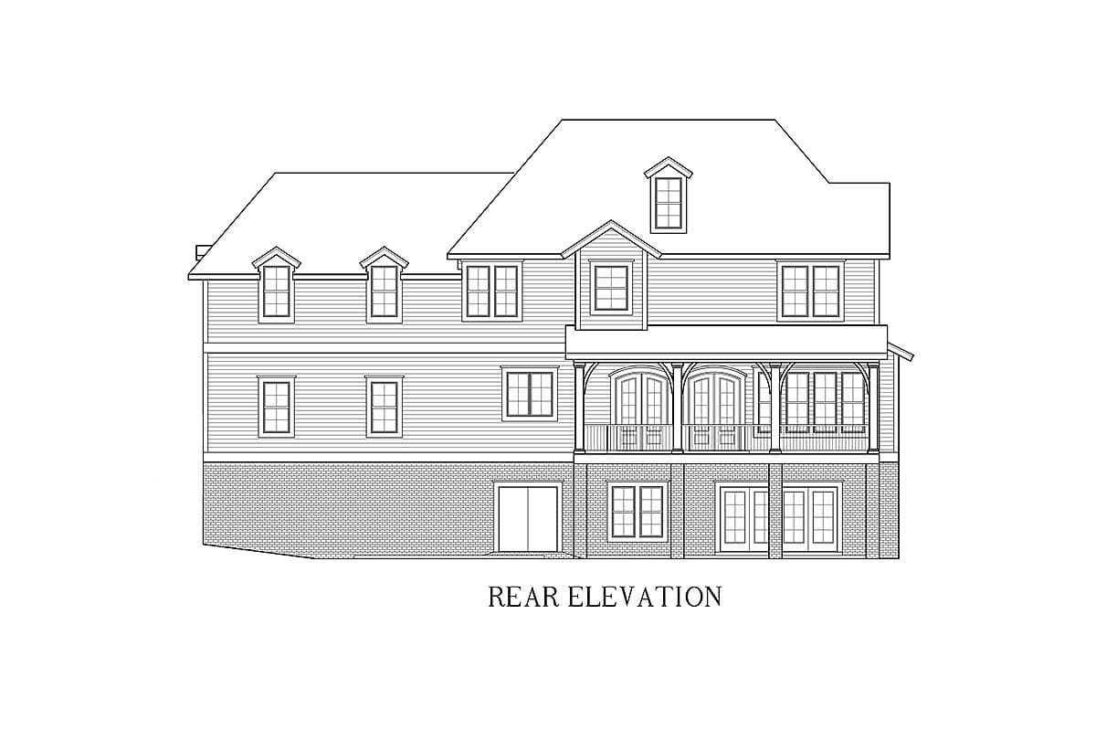 Plan 500046VV: New American House Plan with Crafts Room and Third Floor Expansion - 3638 Sq Ft - Image #7 - Craftsman, New American, Northwest, Traditional