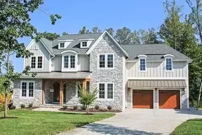 New American House Plan with Crafts Room and Third Floor Expansion - 3638 Sq Ft