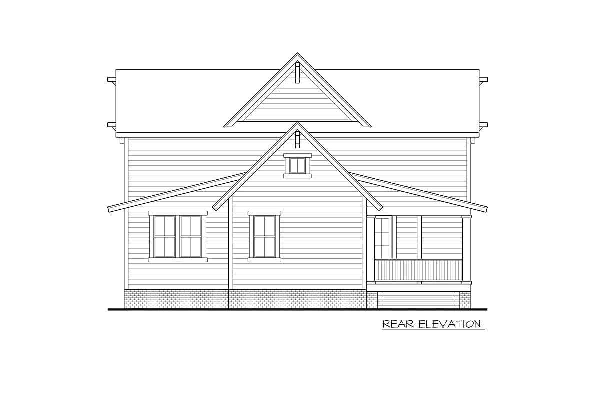 Plan 500036VV: Exclusive Master-On-Main Farmhouse Cottage Plan  - Image #7 - Cottage, Country, Farmhouse, Southern