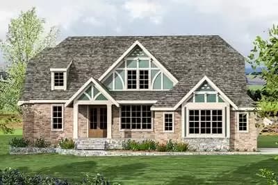 Exclusive Modern Tudor House Plan
