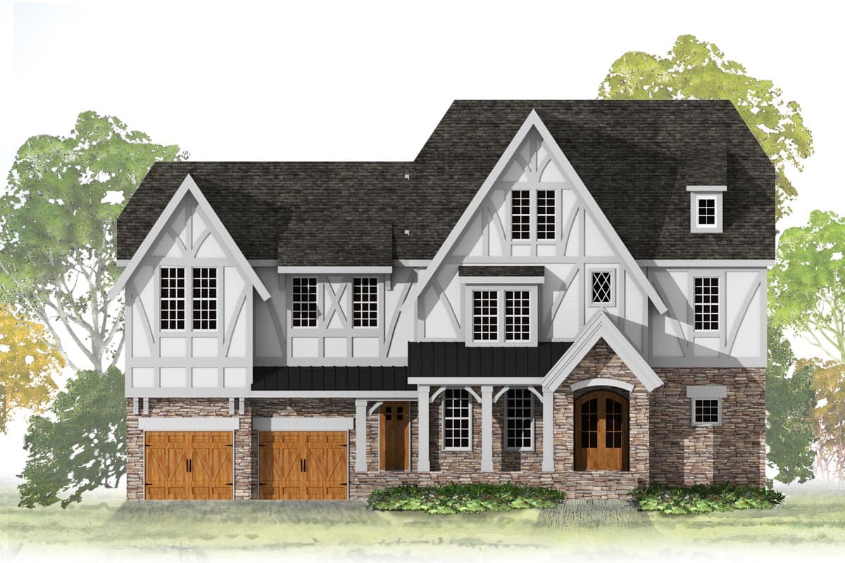 Plan 500047VV: Spacious Tudor House Plan - 4083 Sq Ft - Image #5 - European, Traditional, Tudor