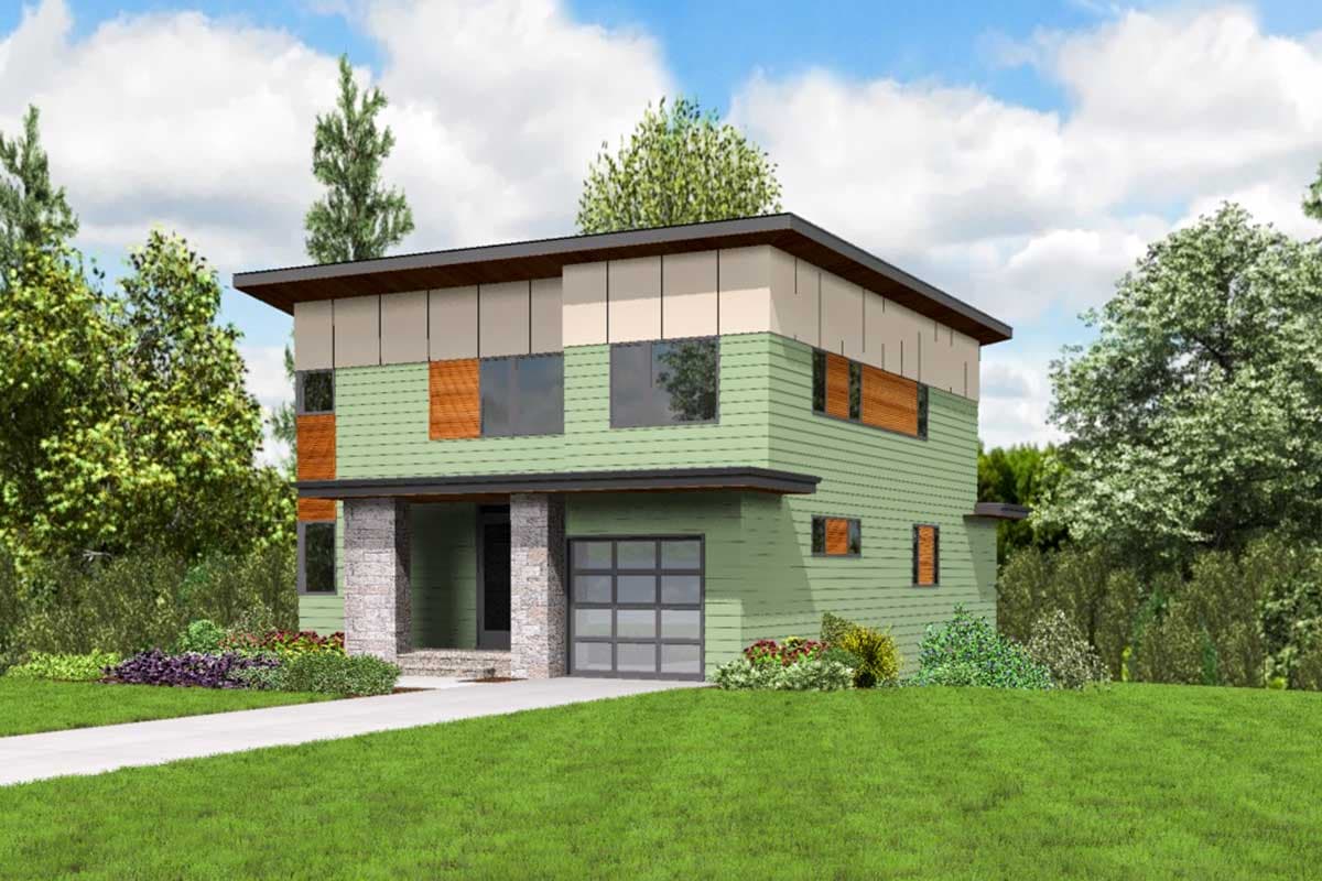 Plan 69667AM: Modern House Plan with Flexible Lower Level - Image #25 - Contemporary, Modern, Northwest