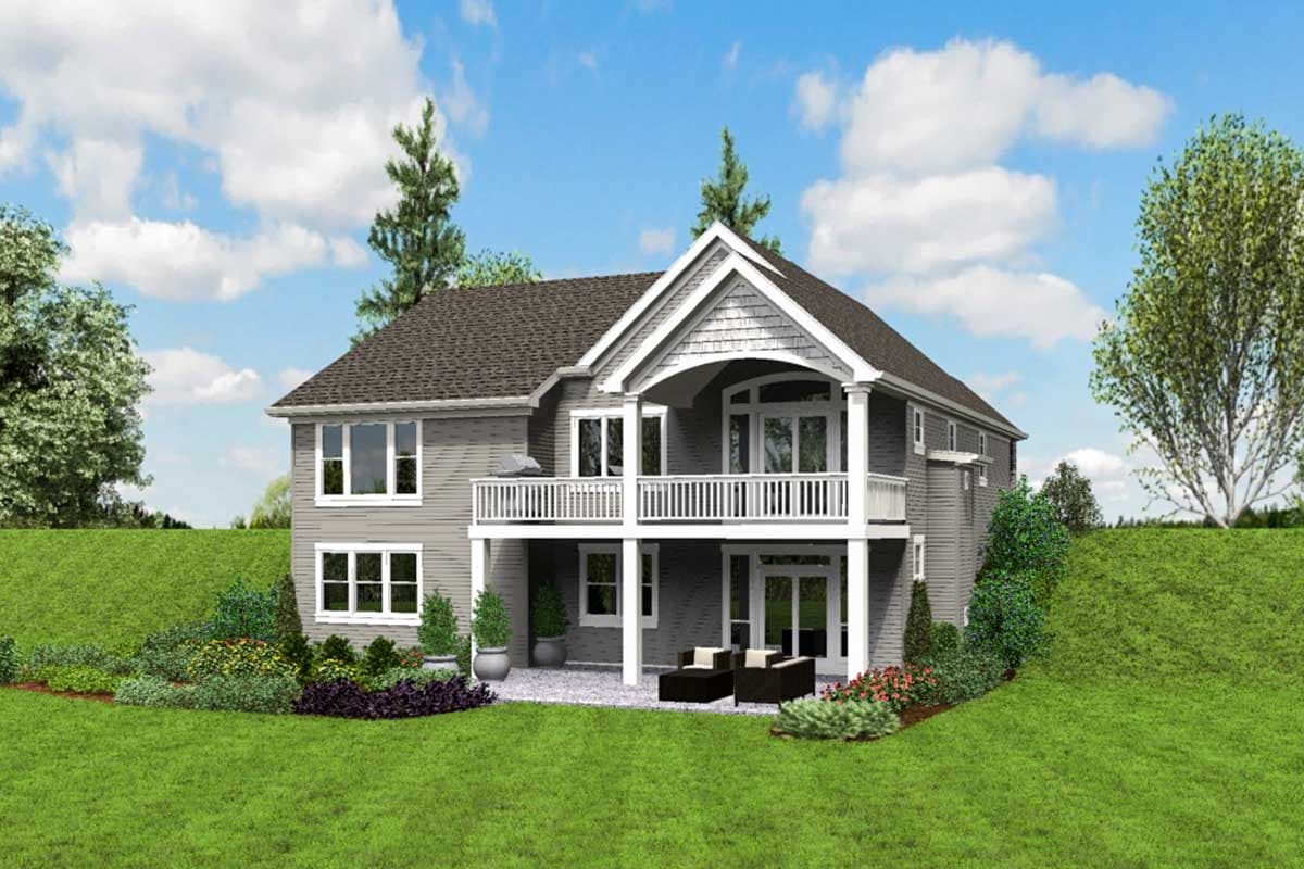 Plan 69661AM: Cute Craftsman House Plan with Walkout Basement - Image #6 - Country, Craftsman, Northwest