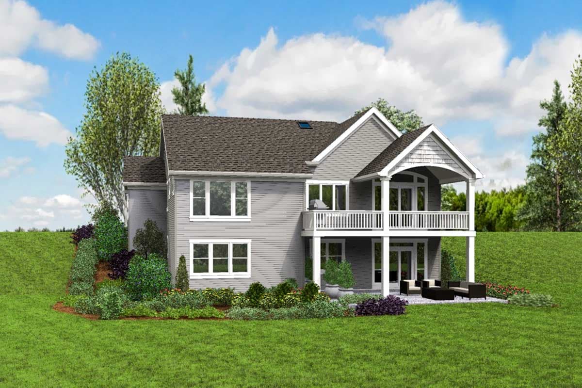 Plan 69661AM: Cute Craftsman House Plan with Walkout Basement - Image #8 - Country, Craftsman, Northwest